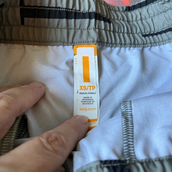 Lucy Do Everything Moss Green Black Flint Print Jogger Pants XS - Picture 6 of 8